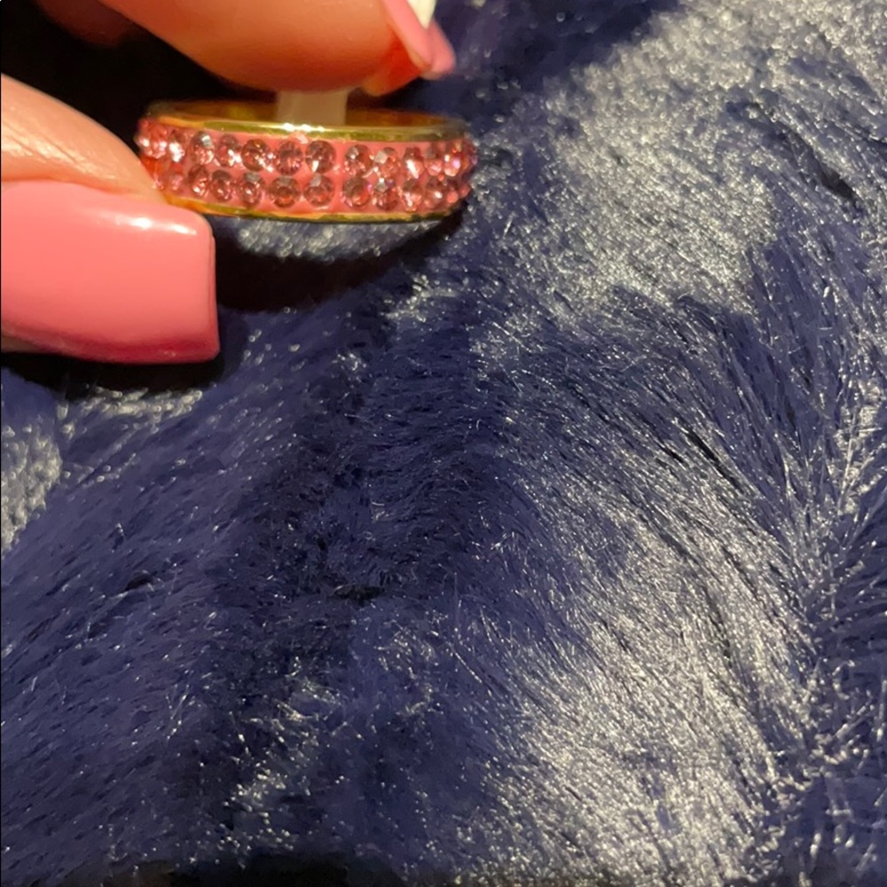 Gold & Pink fashion ring